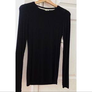Anthropologie super soft  long sleeved black tee